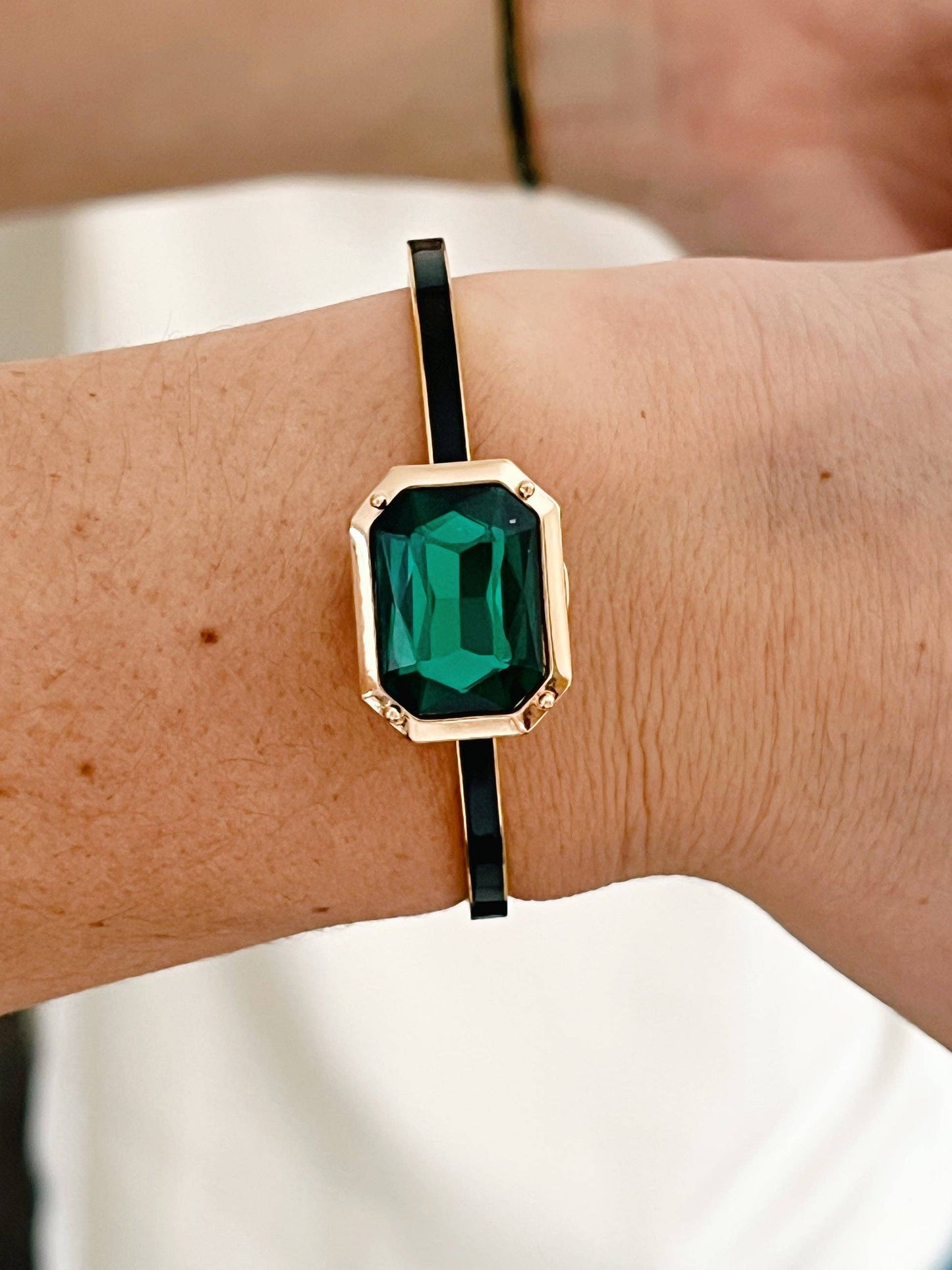 The Shoelace Brand Black Gold Cuff -rannekoru