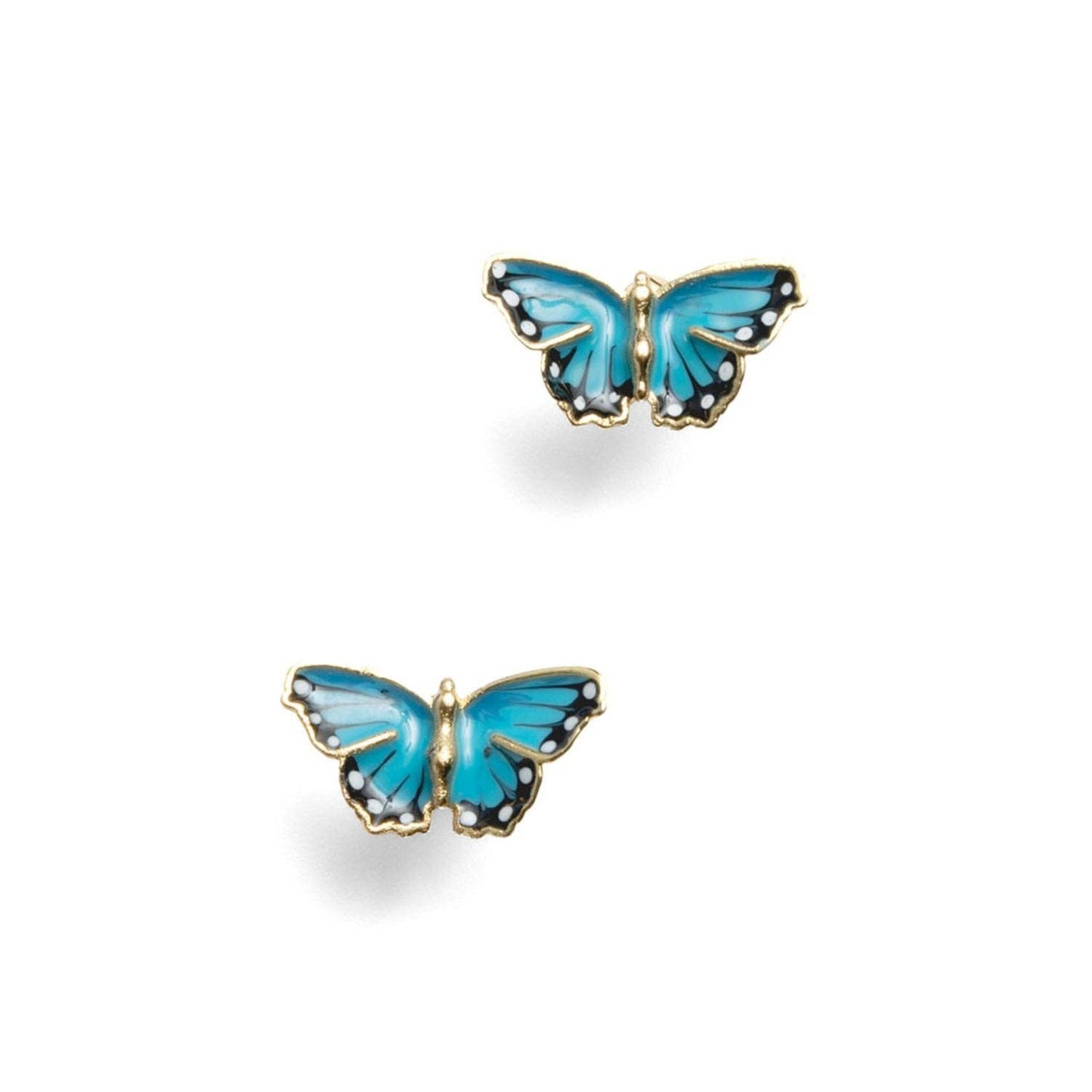Bill Skinner Blue Butterfly Studs -nappikorvakorut
