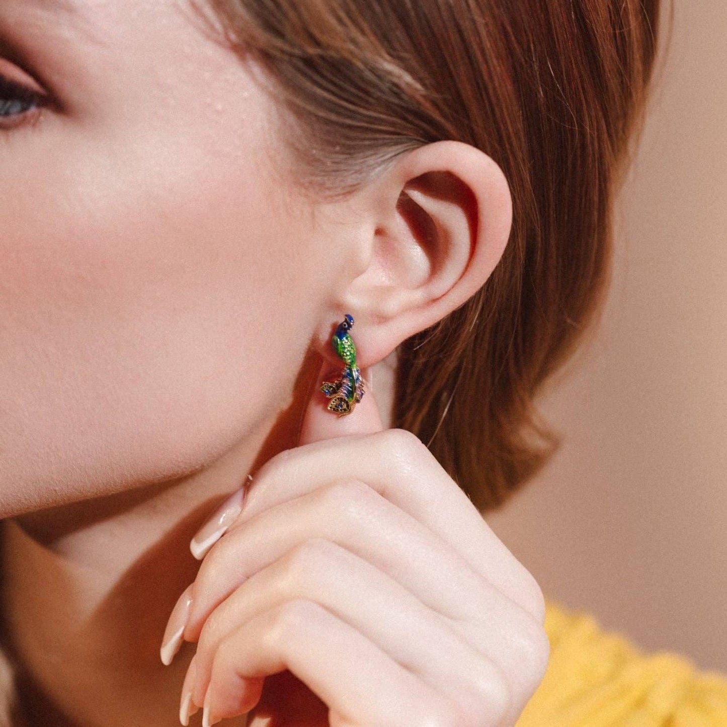 Bill Skinner Peacock Studs -nappikorvakorut