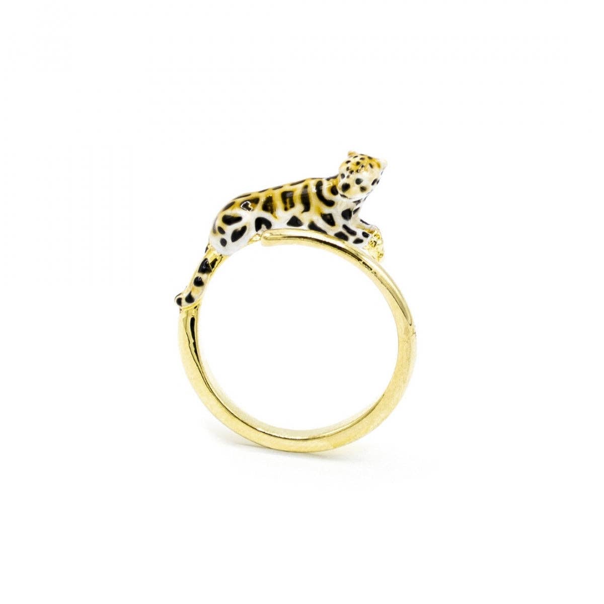 Bill Skinner Clouded Leopard Open Ring -säädettävä sormus