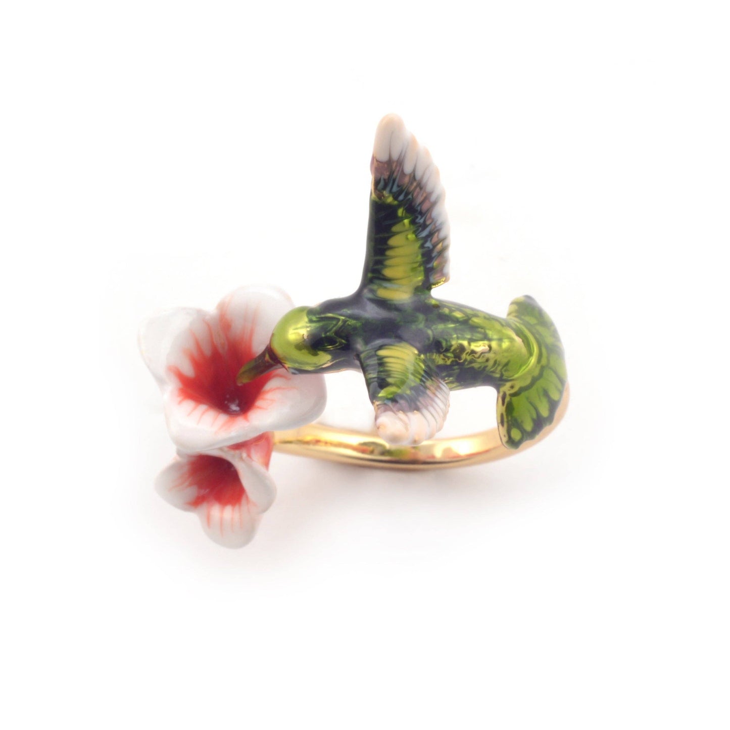 Bill Skinner Hummingbird Ring -säädettävä sormus