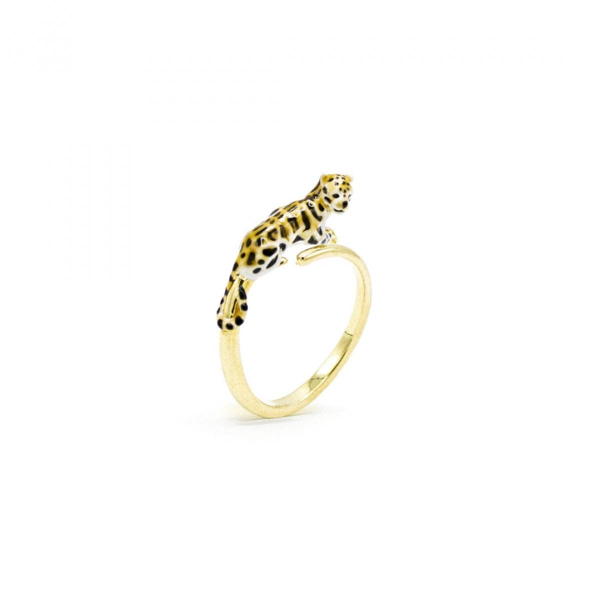Bill Skinner Clouded Leopard Open Ring -säädettävä sormus