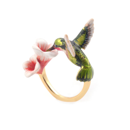 Bill Skinner Hummingbird Ring -säädettävä sormus