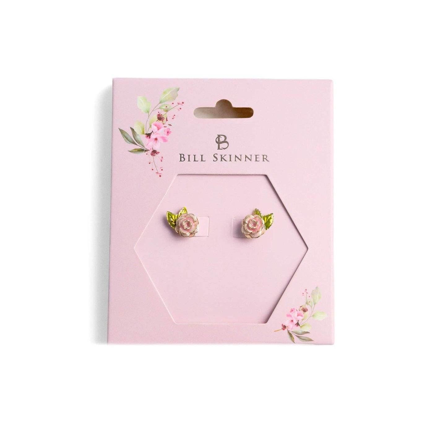 Bill Skinner Vintage Rose Studs -nappikorvakorut