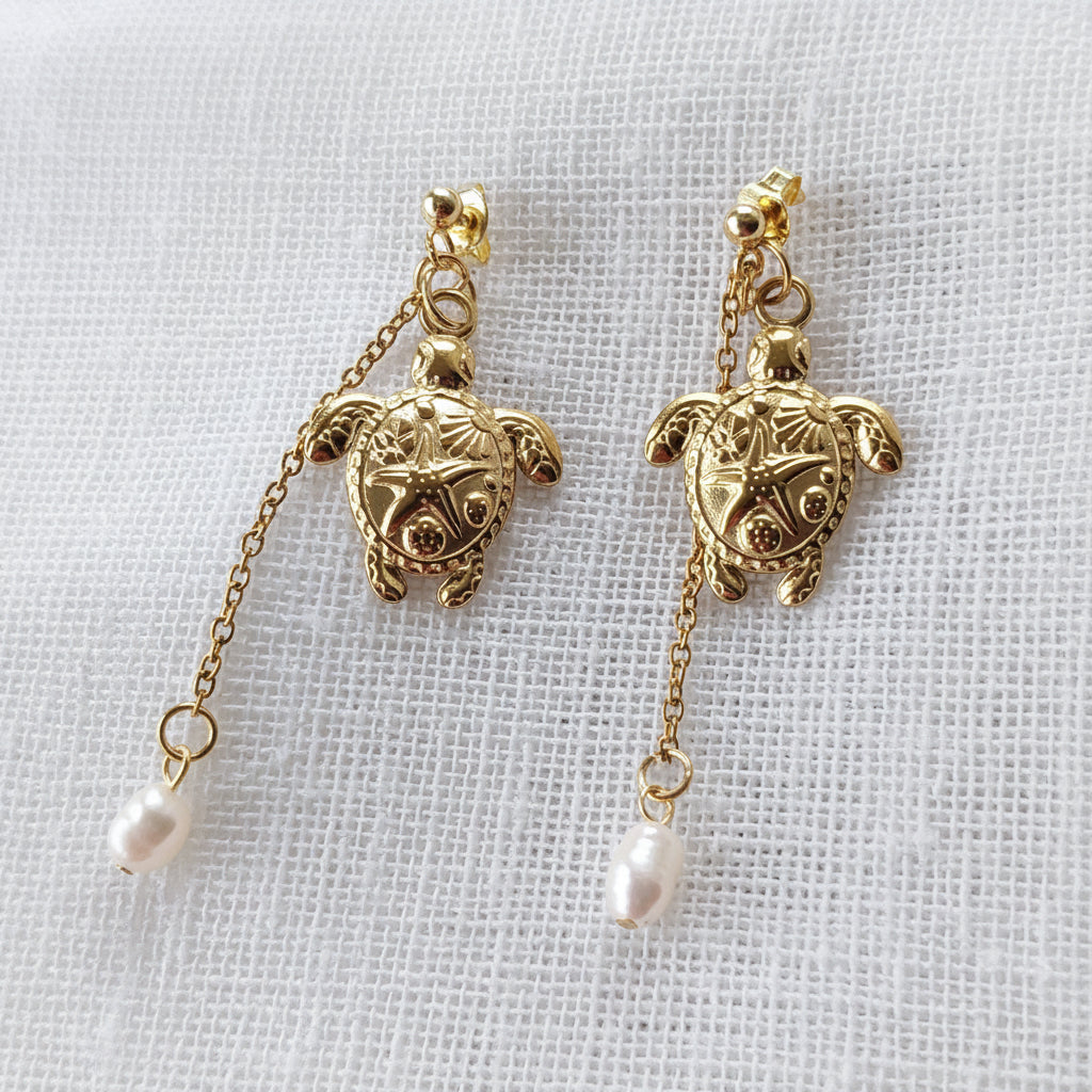 Adeljé Studio Tortue de Mer Studs -korvakorut